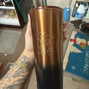 Starbucks Ombre Tumbler - Copper and Midnight